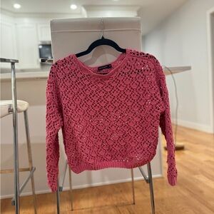 Pink Knit Sweater Moon & Madison Size Xs